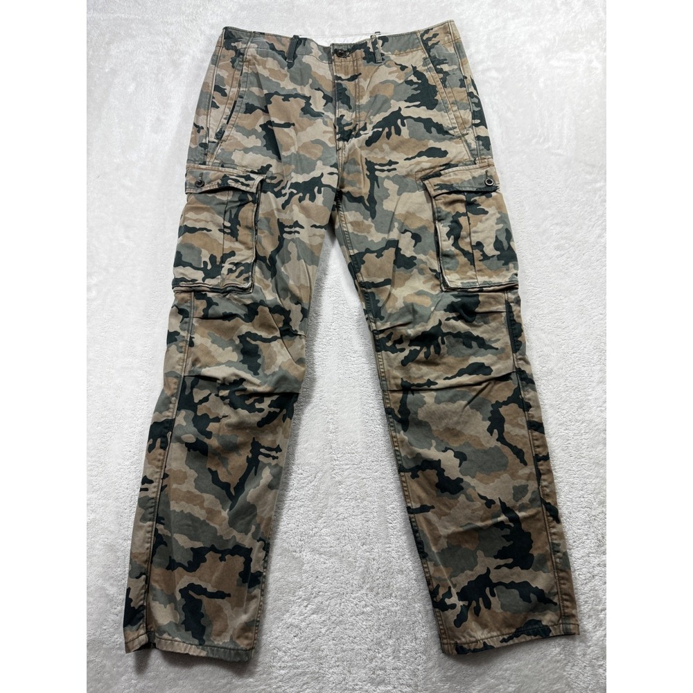 Levi's Mens Ace‎ Cargo Camouflage Pants W33 L32 Meas: 34x29.5